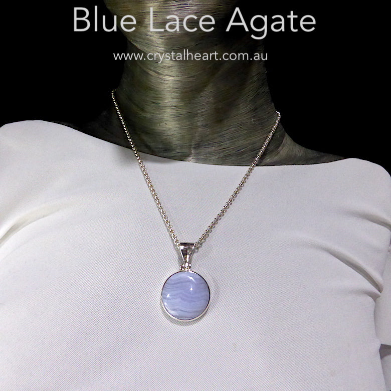 Blue Lace Agate - Blue Lace Agate Necklace - Rafael Osona Auctions  Nantucket, MA